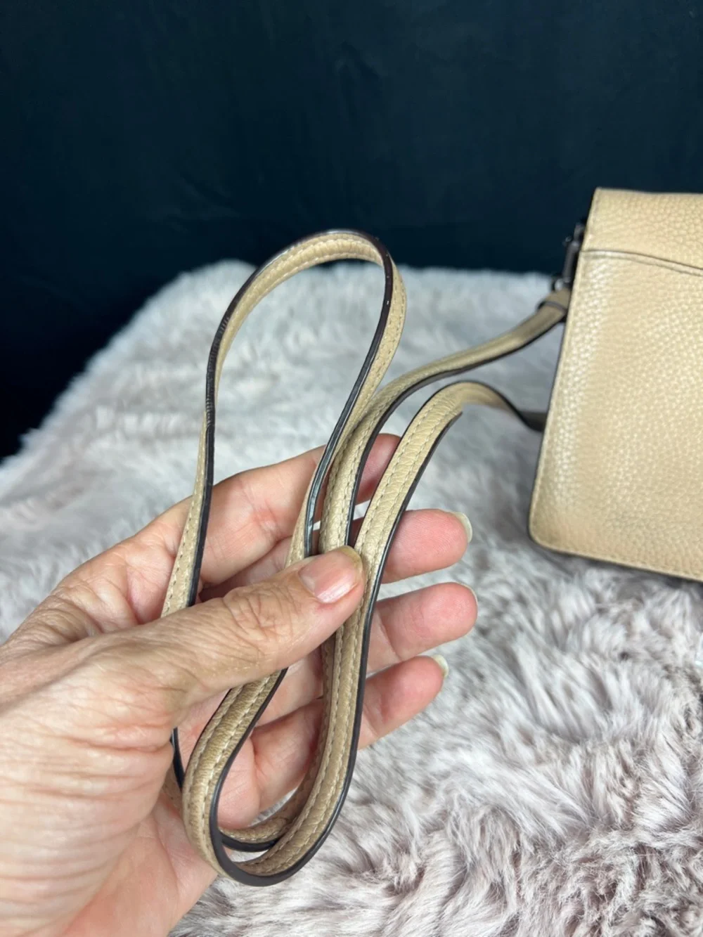 COACH Hayden Foldover Crossbody Clutch - 3D Sequin Tea Rose Beechwood - Picture 4 of 13